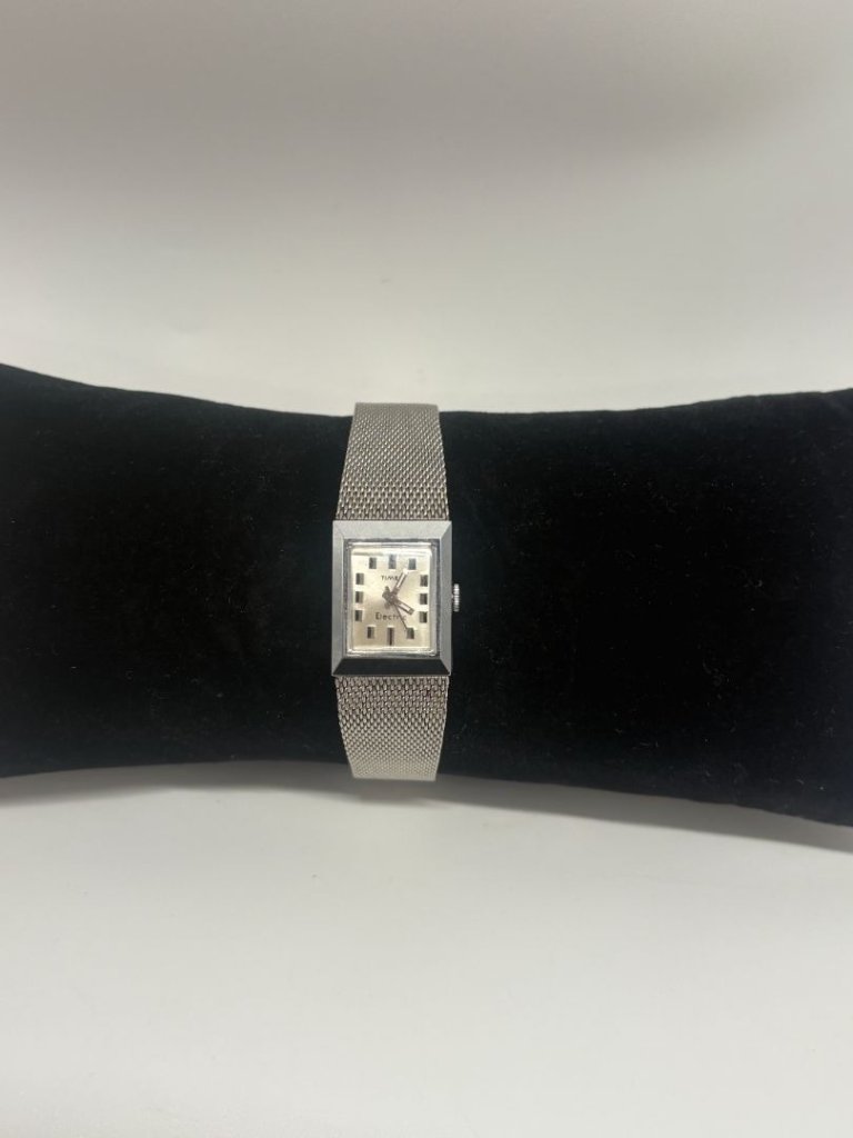 Timex Vintage 1970s Electric SilverTone Watch